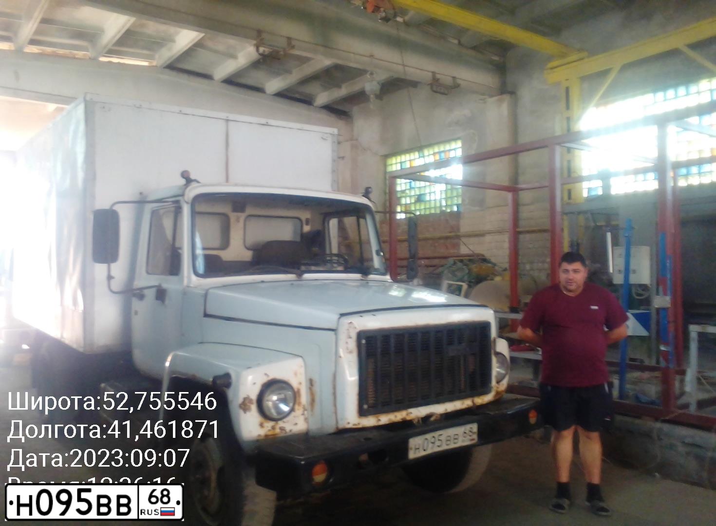 Фото автомобиля GAZ 3309, 2011 — госномер Н095ВВ68. Цвет: БЕЛЫЙ