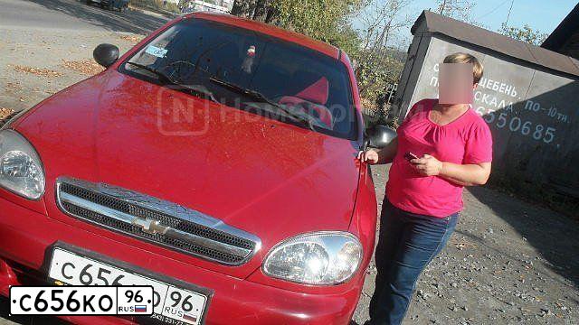 Фото автомобиля ZAZ LANOS, 2007 — госномер Е339АН196. Цвет: Красный