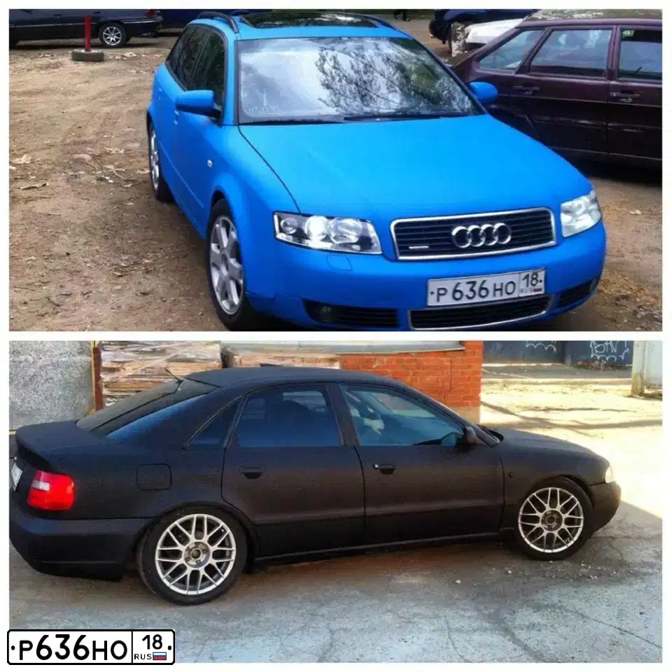 Фото автомобиля AUDI A4, 2002 — госномер К753СУ18. Цвет: ЧЕРНЫЙ