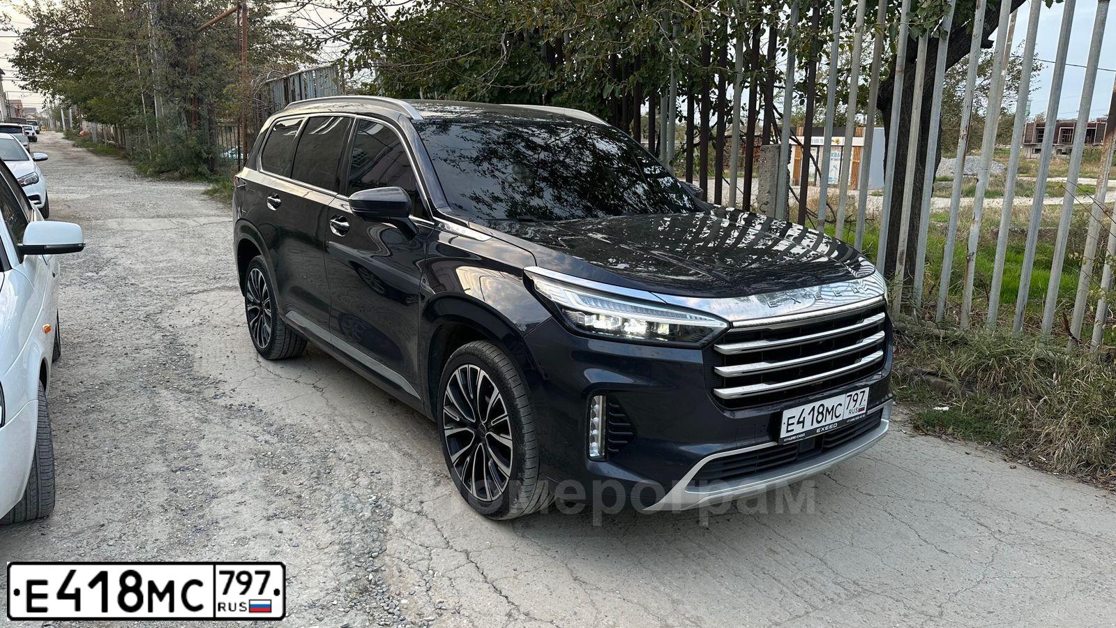 Фото автомобиля EXEED VX М52FРL4GL70Е010Т, 2022 — госномер Е418МС797. Цвет: СЕРЫЙ