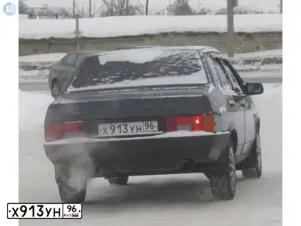 Фото автомобиля LADA 2109 SAMARA, 2003 — госномер Р146ТА196. Цвет: ЧЕРНЫЙ