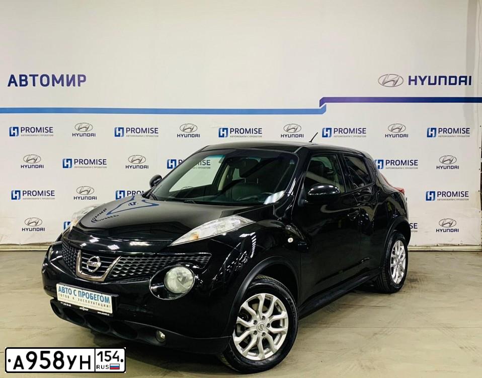Фото автомобиля NISSAN JUKE, 2011 — госномер М494АС154. Цвет: ЧЕРНЫЙ