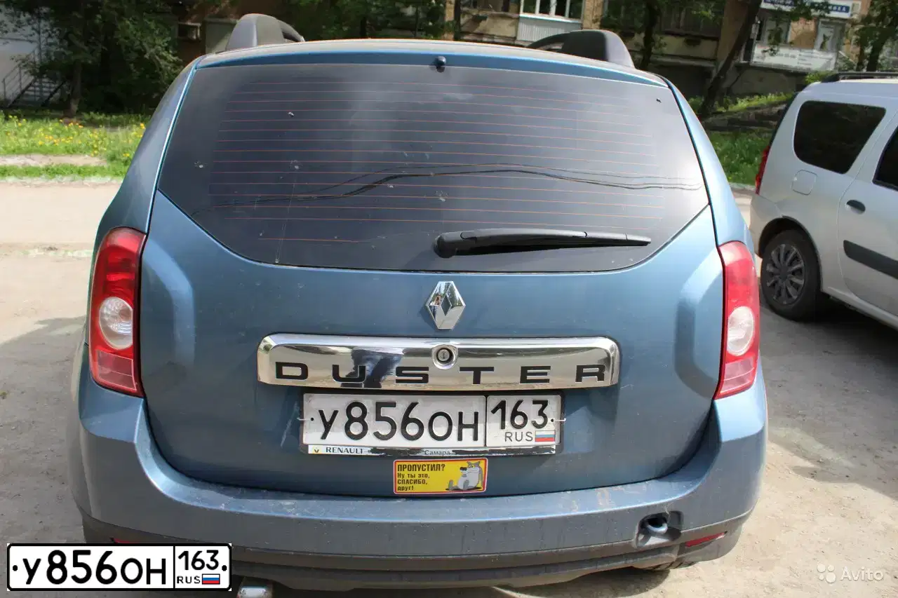 Фото автомобиля RENAULT DUSTER, 2014 — госномер У856ОН163. Цвет: синий