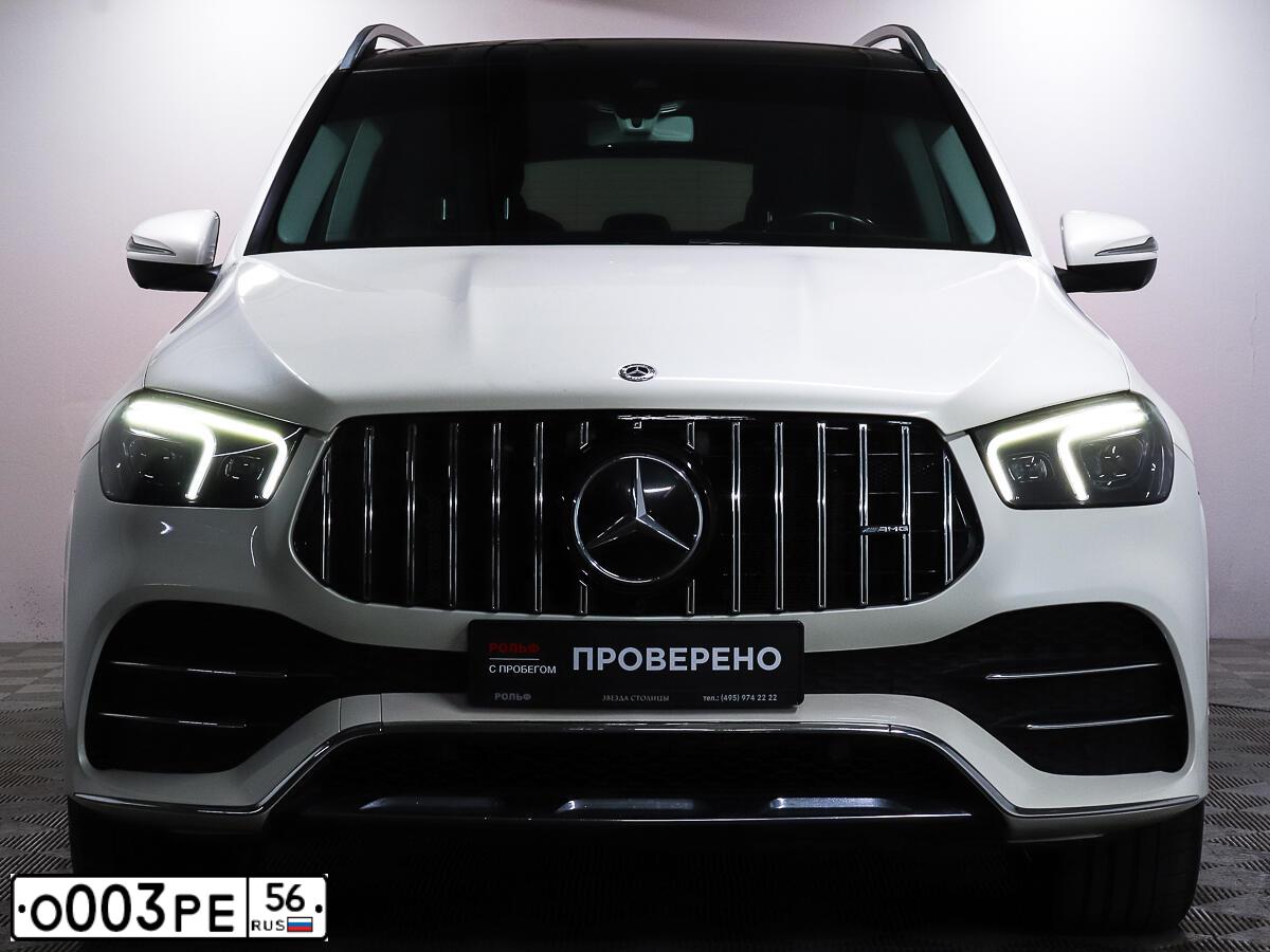 Фото автомобиля MERCEDES-BENZ GLE 450 4MATIC, 2019 — госномер С979ВА977. Цвет: Белый
