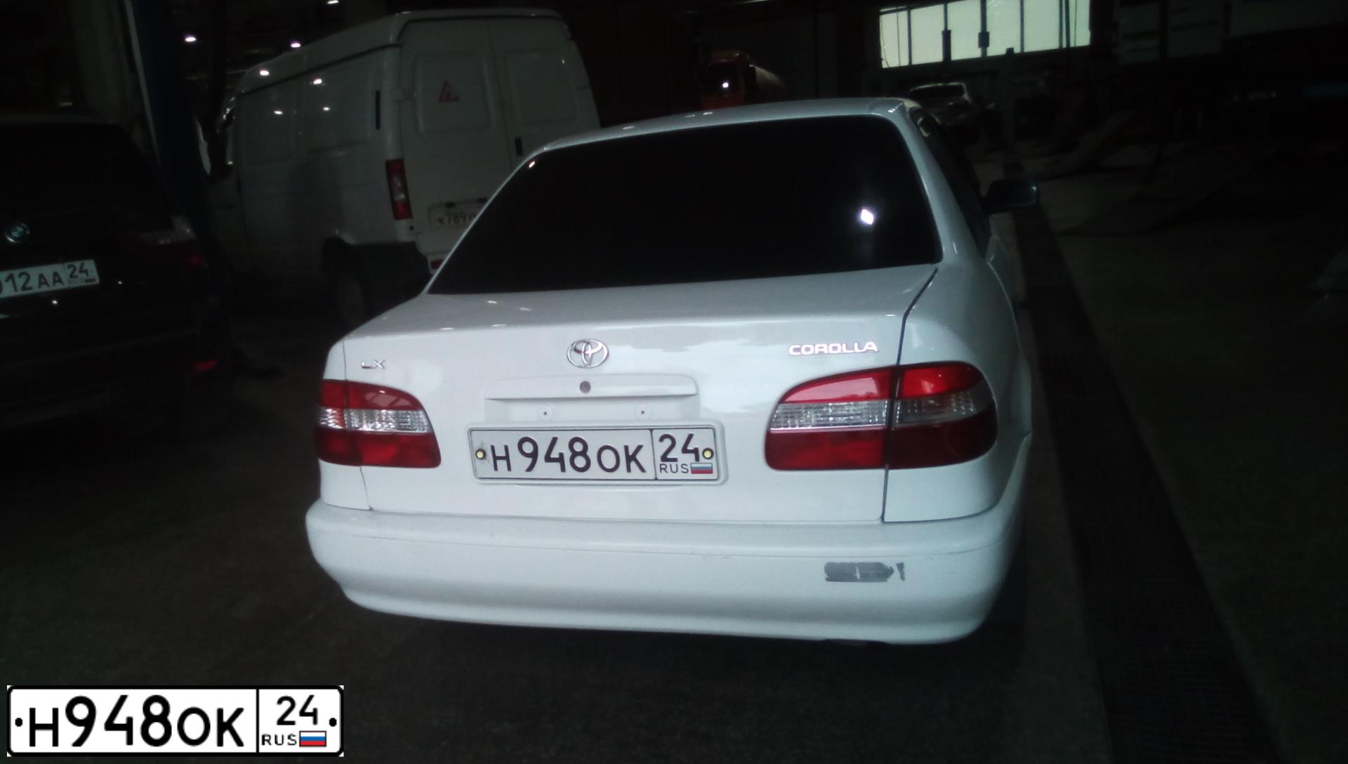 Фото автомобиля TOYOTA COROLLA, 1999 — госномер Н948ОК24