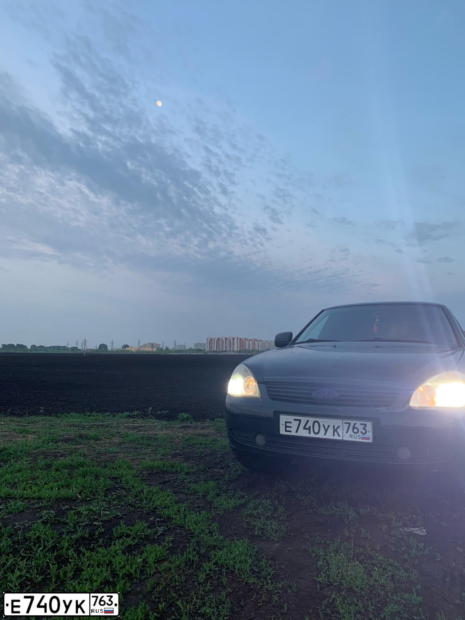 Фото автомобиля LADA PRIORA, 2008 — госномер М115ЕА763. Цвет: СИНЕ-ЧЕРНЫЙ