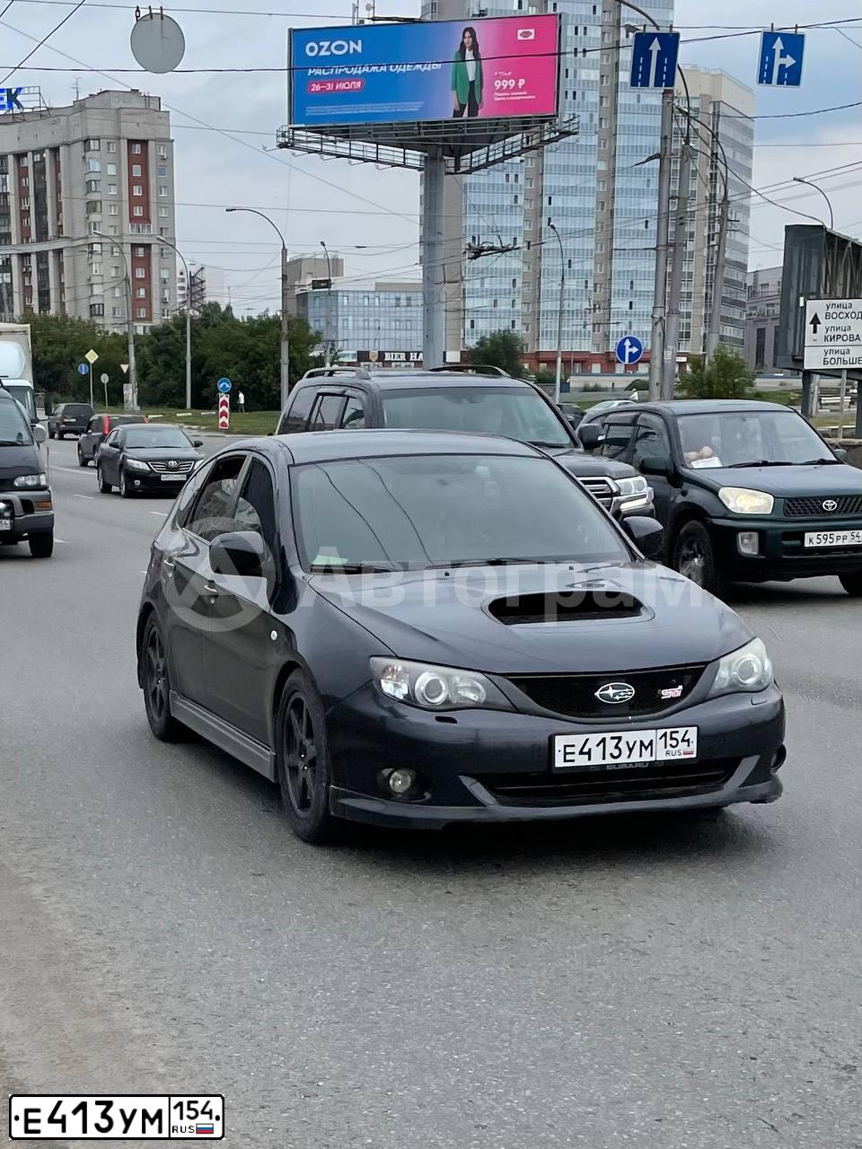 Фото автомобиля SUBARU IMPREZA, 2007 — госномер Т696РК142. Цвет: СЕРЫЙ