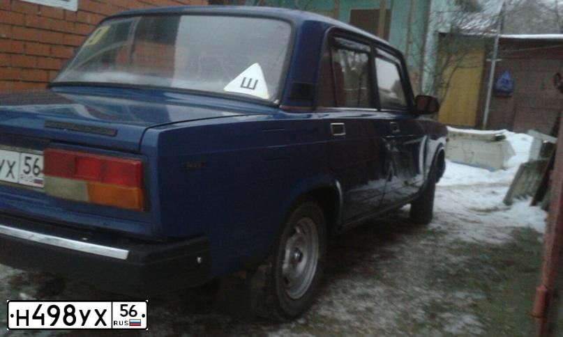 Фото автомобиля LADA 2107, 2001 — госномер В029ЕС156. Цвет: сине-зеленый