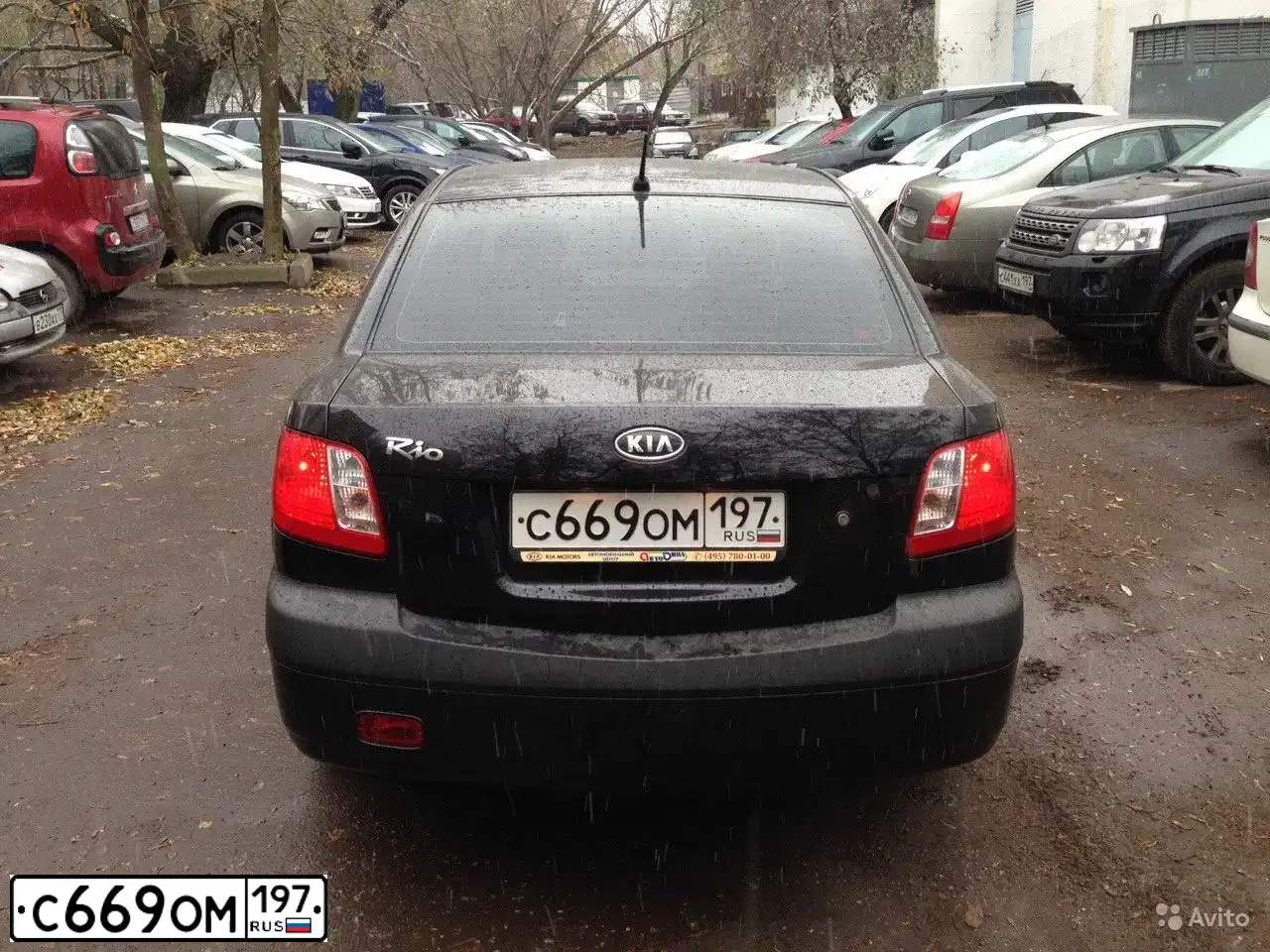Фото автомобиля KIA RIO, 2009 — госномер С529СМ750. Цвет: ЧЕРНЫЙ