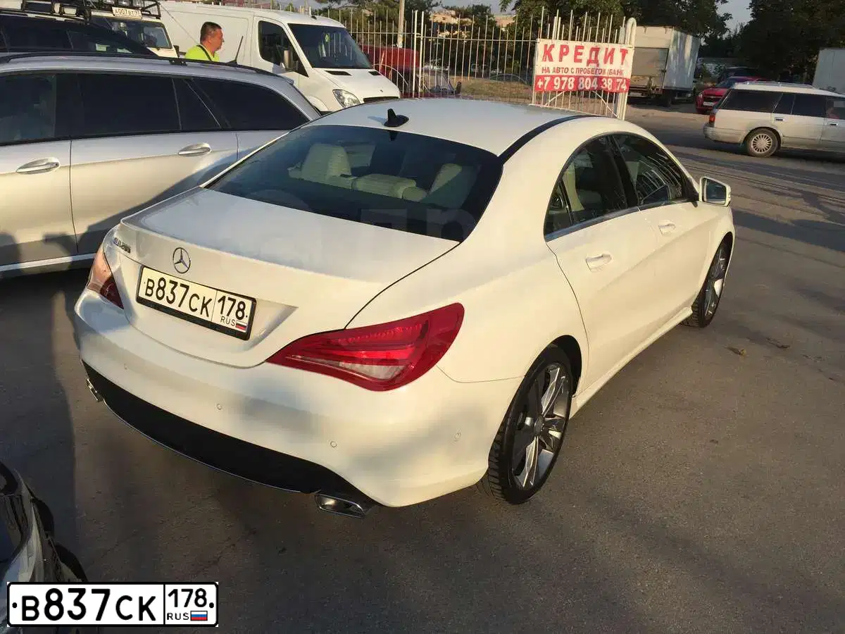 Фото автомобиля MERCEDES CLA-KLASSE, 2014 — госномер А569НН92