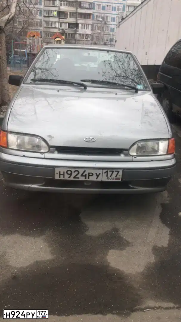 Фото автомобиля LADA 2114 SAMARA, 2007 — госномер Н924РУ177. Цвет: СЕРО-ЗЕЛЕНЫЙ