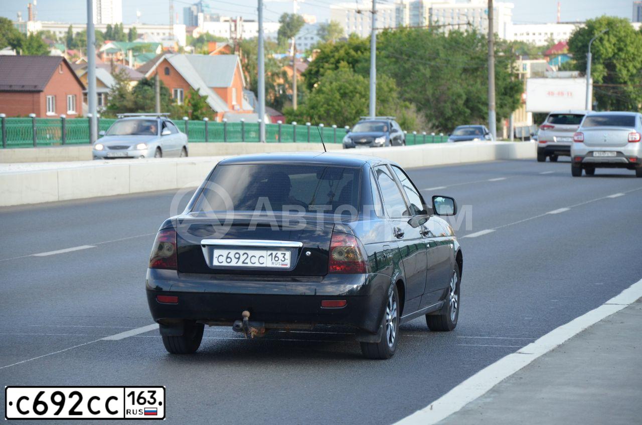 Фото автомобиля LADA PRIORA, 2012 — госномер В171КО156. Цвет: Сине-Черный