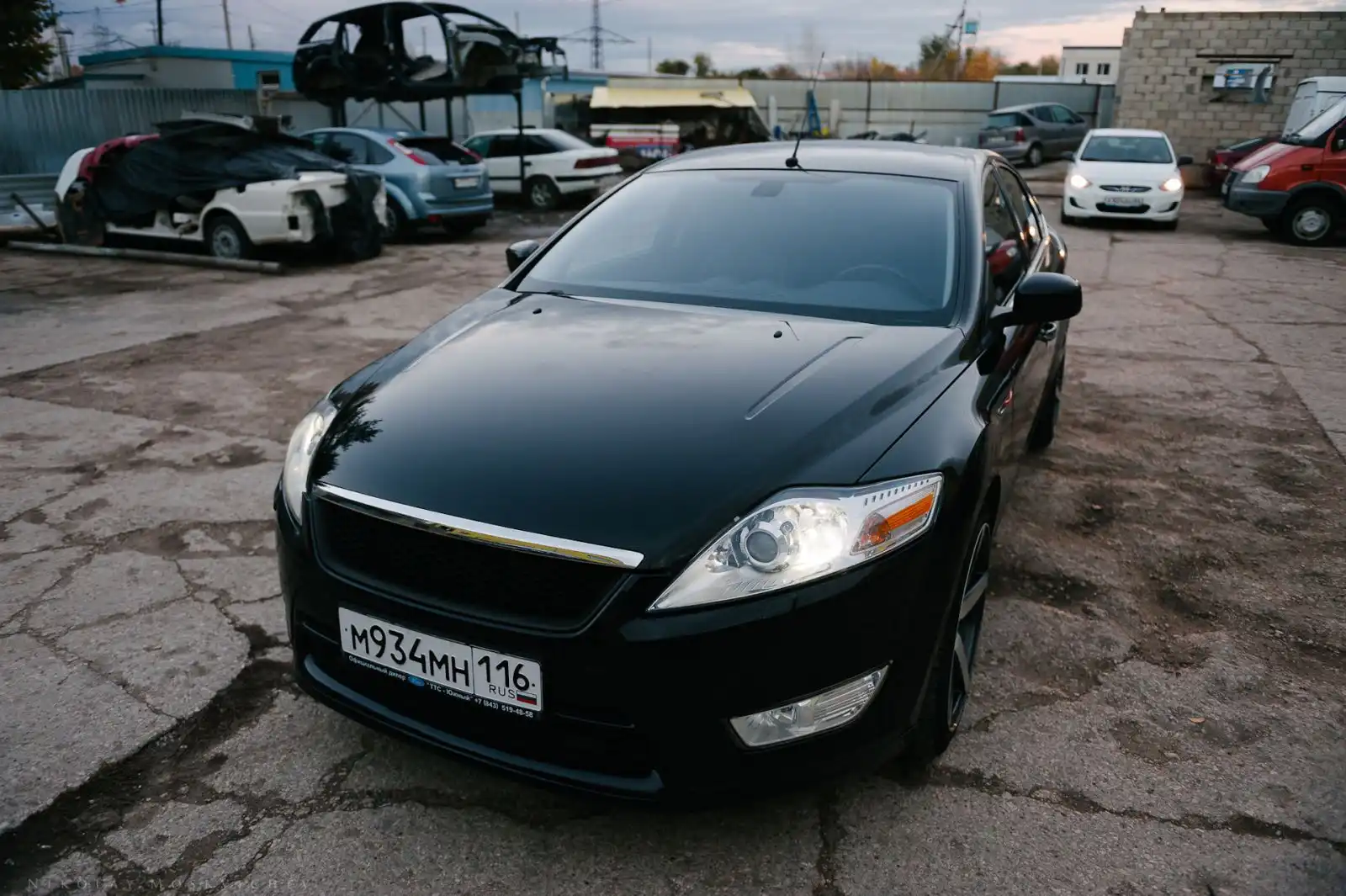 Фото автомобиля MERCEDES S-KLASSE, 2003 — госномер В397МТ164. Цвет: ЧЕРНЫЙ