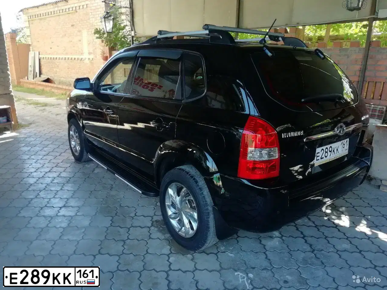 Фото автомобиля HYUNDAI TUCSON, 2004 — госномер У863АУ193. Цвет: ЧЕРНЫЙ