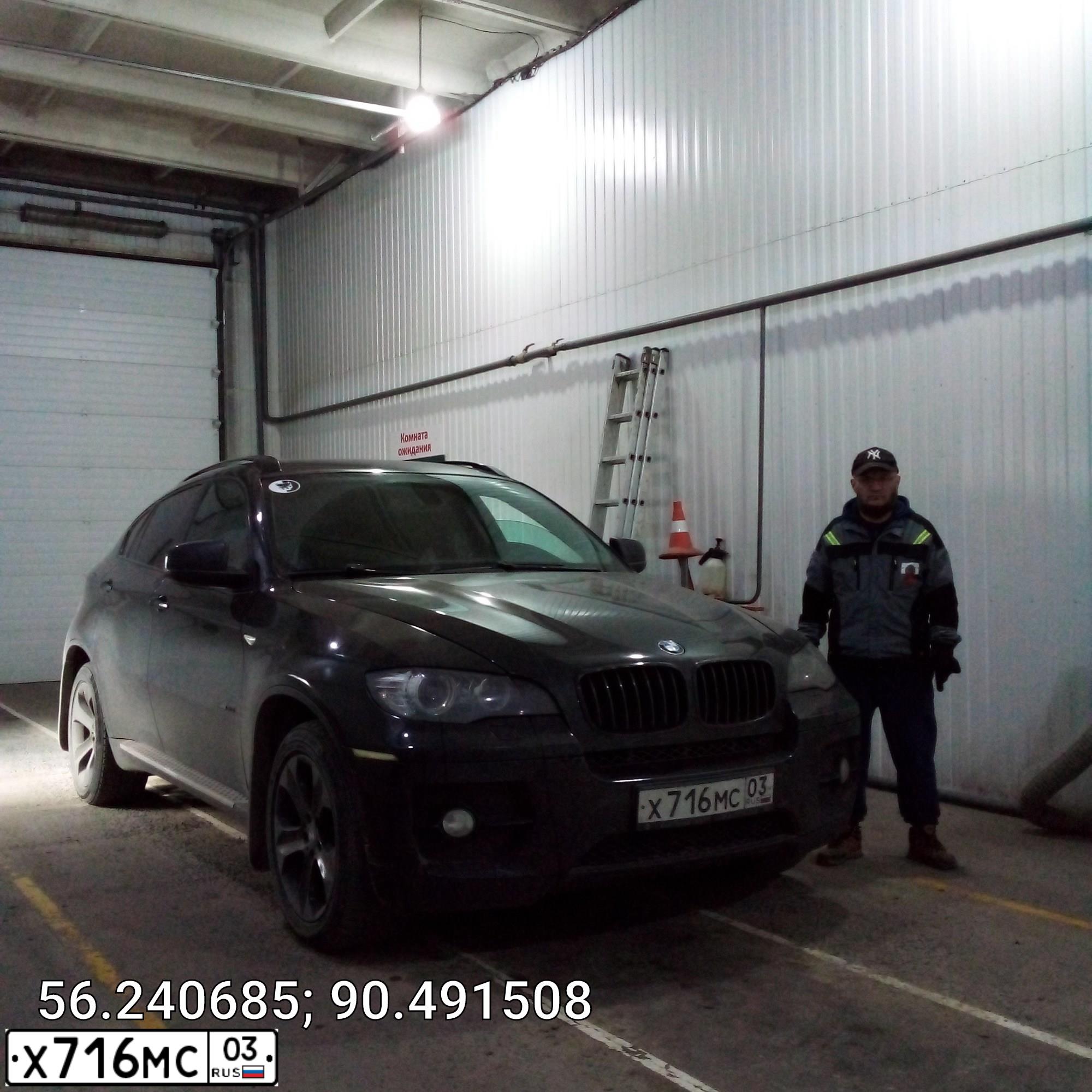 Фото автомобиля BMW X6, 2009 — госномер В965ТН124. Цвет: ЧЕРНЫЙ