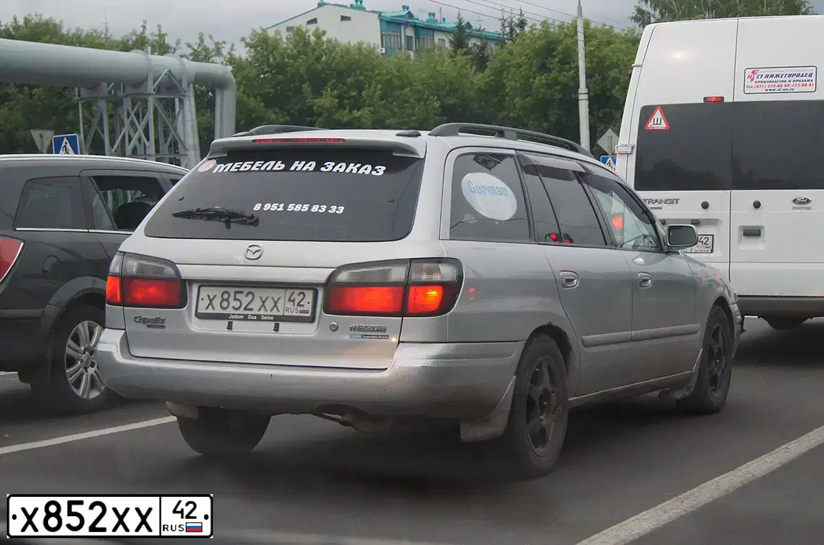 Фото автомобиля MAZDA CAPELLA, 1998 — госномер О751РА142