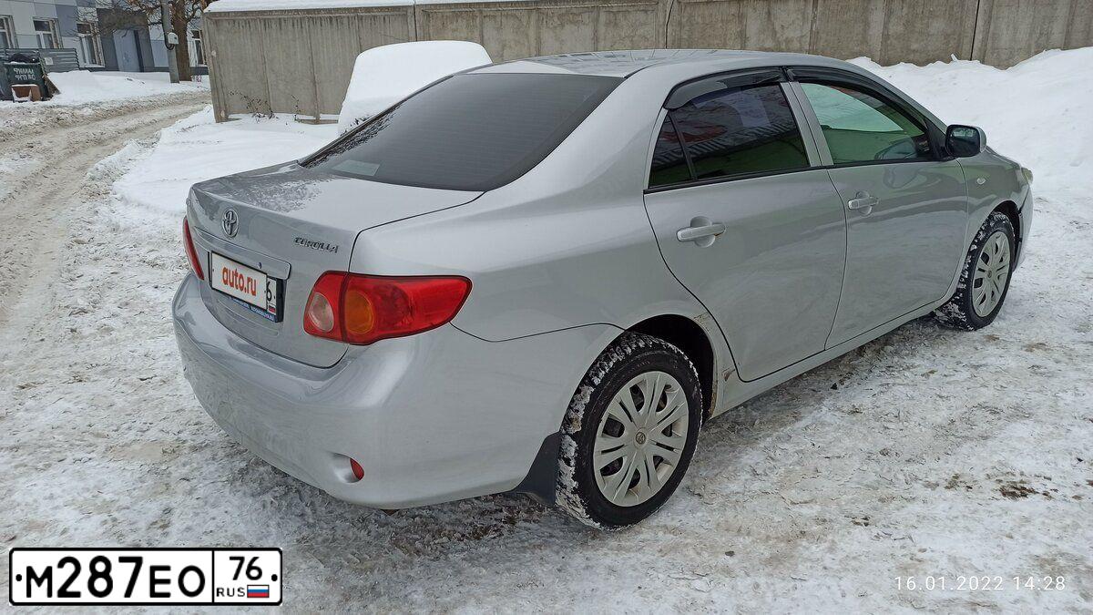 Фото автомобиля TOYOTA COROLLA, 2009 — госномер М287ЕО76. Цвет: СВЕТЛО-СЕРЫЙ