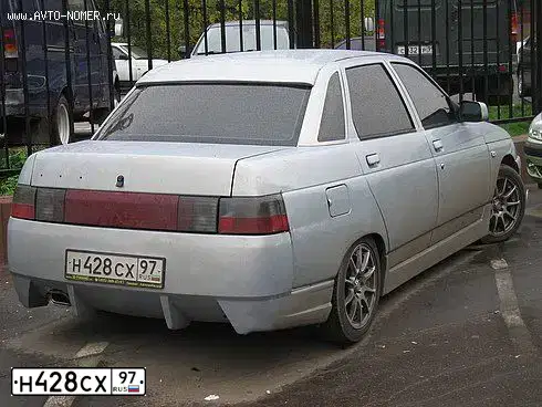 Фото автомобиля LADA 2110, 2004 — госномер К969АР48. Цвет: Серебристо-Желтый