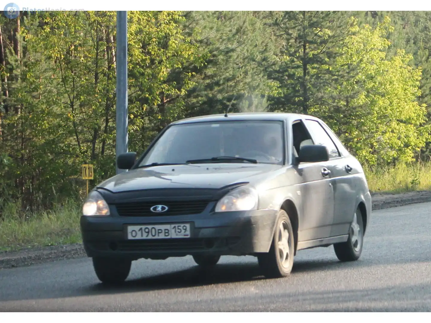 Фото автомобиля LADA 2172 PRIORA, 2012 — госномер С143ВК159. Цвет: Серо-Синий