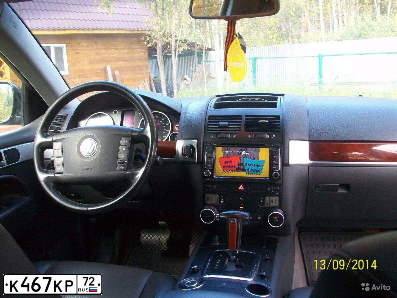 Фото автомобиля VOLKSWAGEN TOUAREG, 2003 — госномер У175НА72. Цвет: ЧЕРНЫЙ