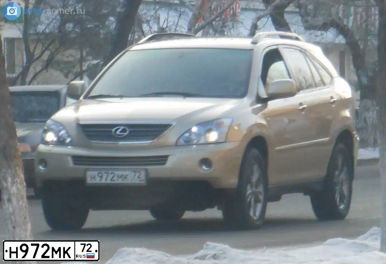 Фото автомобиля LEXUS RX, 2008 — госномер Н972МК72. Цвет: БЕЖЕВЫЙ