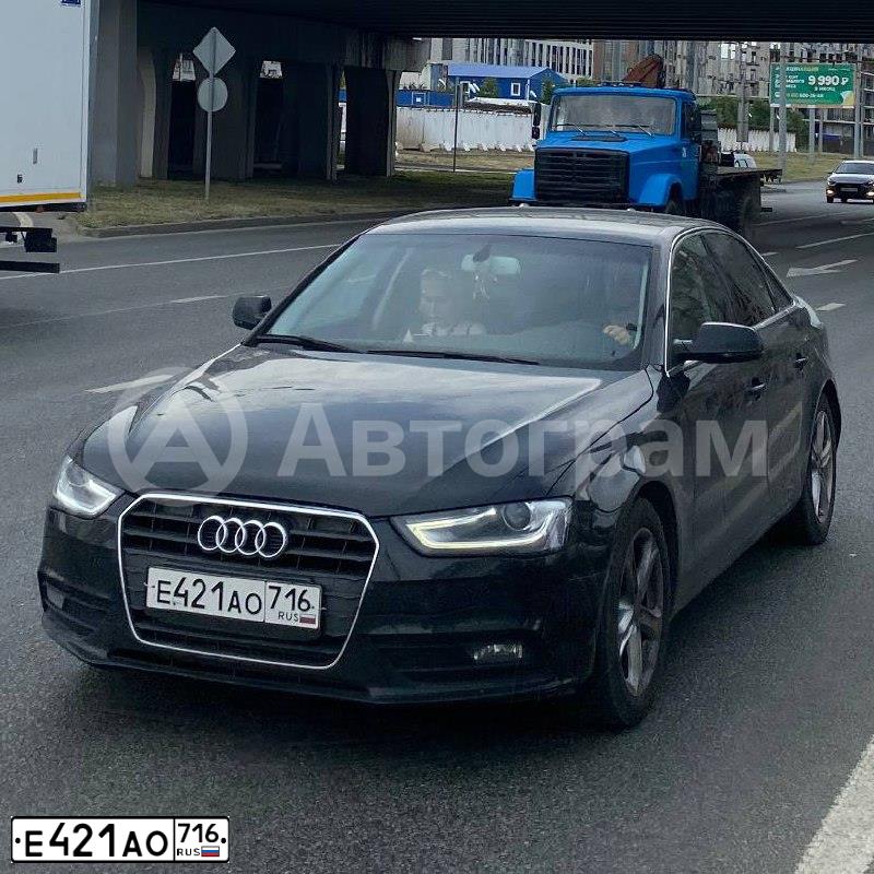 Фото автомобиля AUDI A4, 2013 — госномер А185КУ18. Цвет: ЧЕРНЫЙ