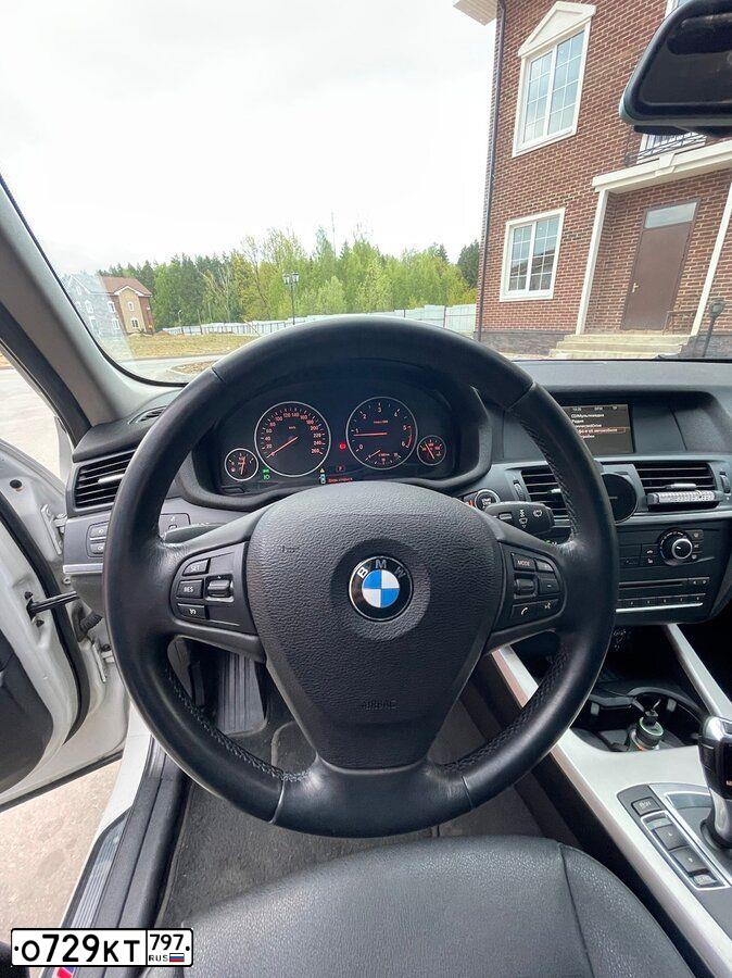 Фото автомобиля BMW X3, 2013 — госномер О729КТ797. Цвет: Белый