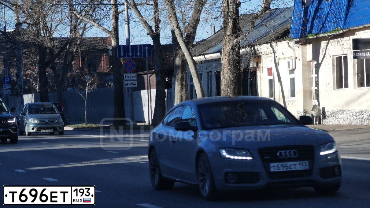 Фото автомобиля AUDI A5, 2009 — госномер Т696ЕТ193. Цвет: Серый
