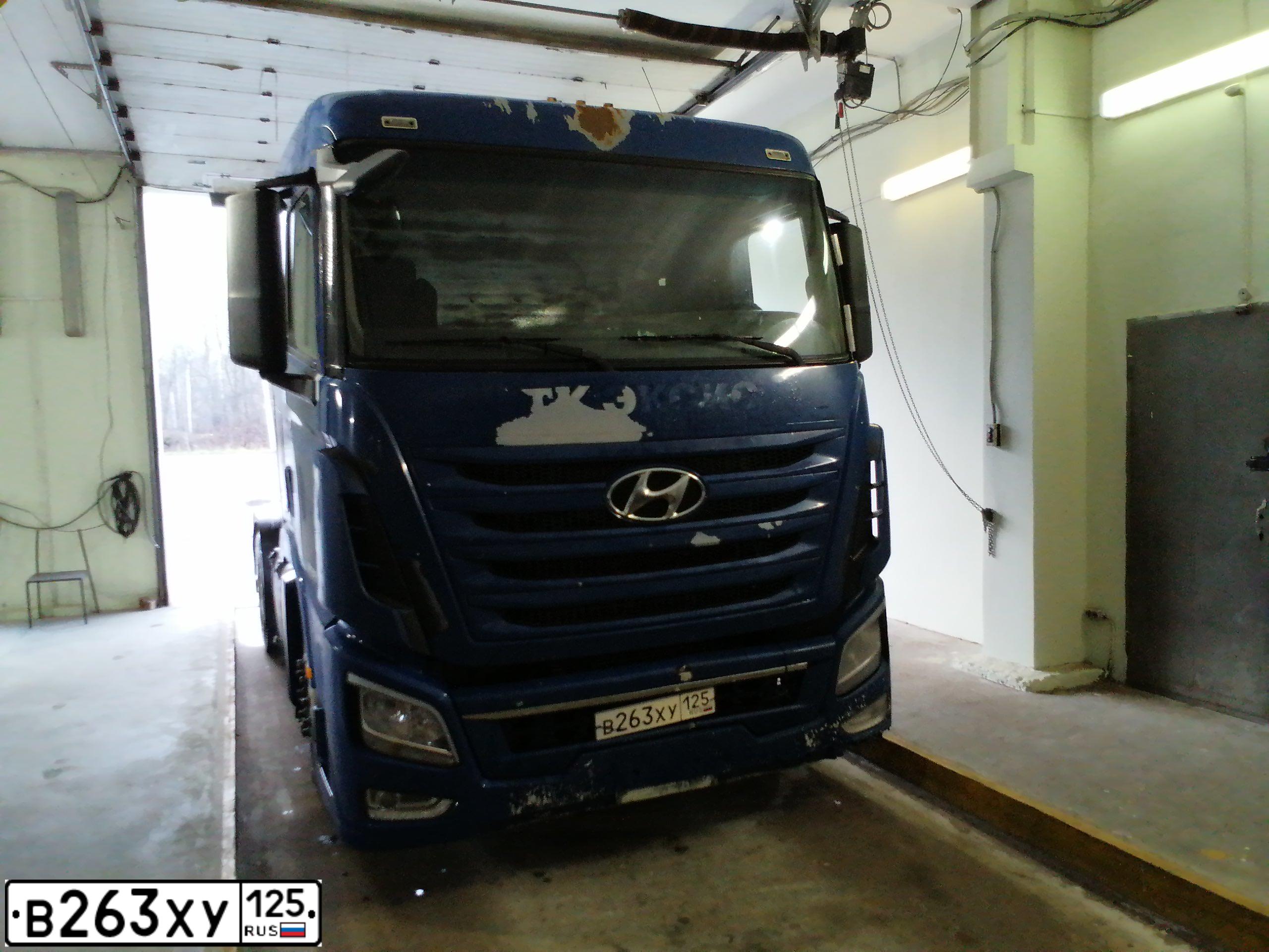 Фото автомобиля HYUNDAI TRAGO, 2014 — госномер В263ХУ125. Цвет: синий