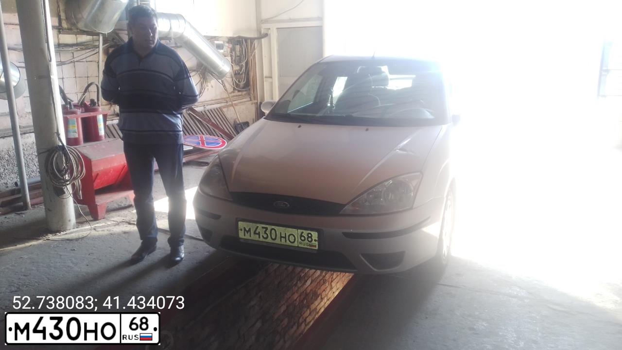 Фото автомобиля FORD FOCUS, 2004 — госномер М430НО68. Цвет: СЕРЕБРИСТЫЙ