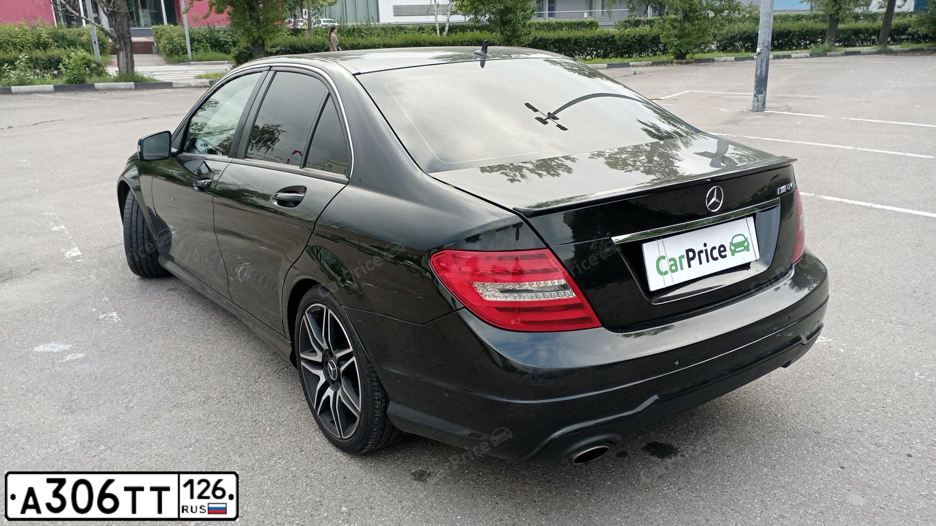 Фото автомобиля MERCEDES C-KLASSE, 2013 — госномер С592НВ716. Цвет: ЧЕРНЫЙ