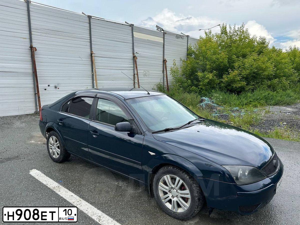 Фото автомобиля FORD MONDEO, 2003 — госномер Н908ЕТ10. Цвет: Темно-синий