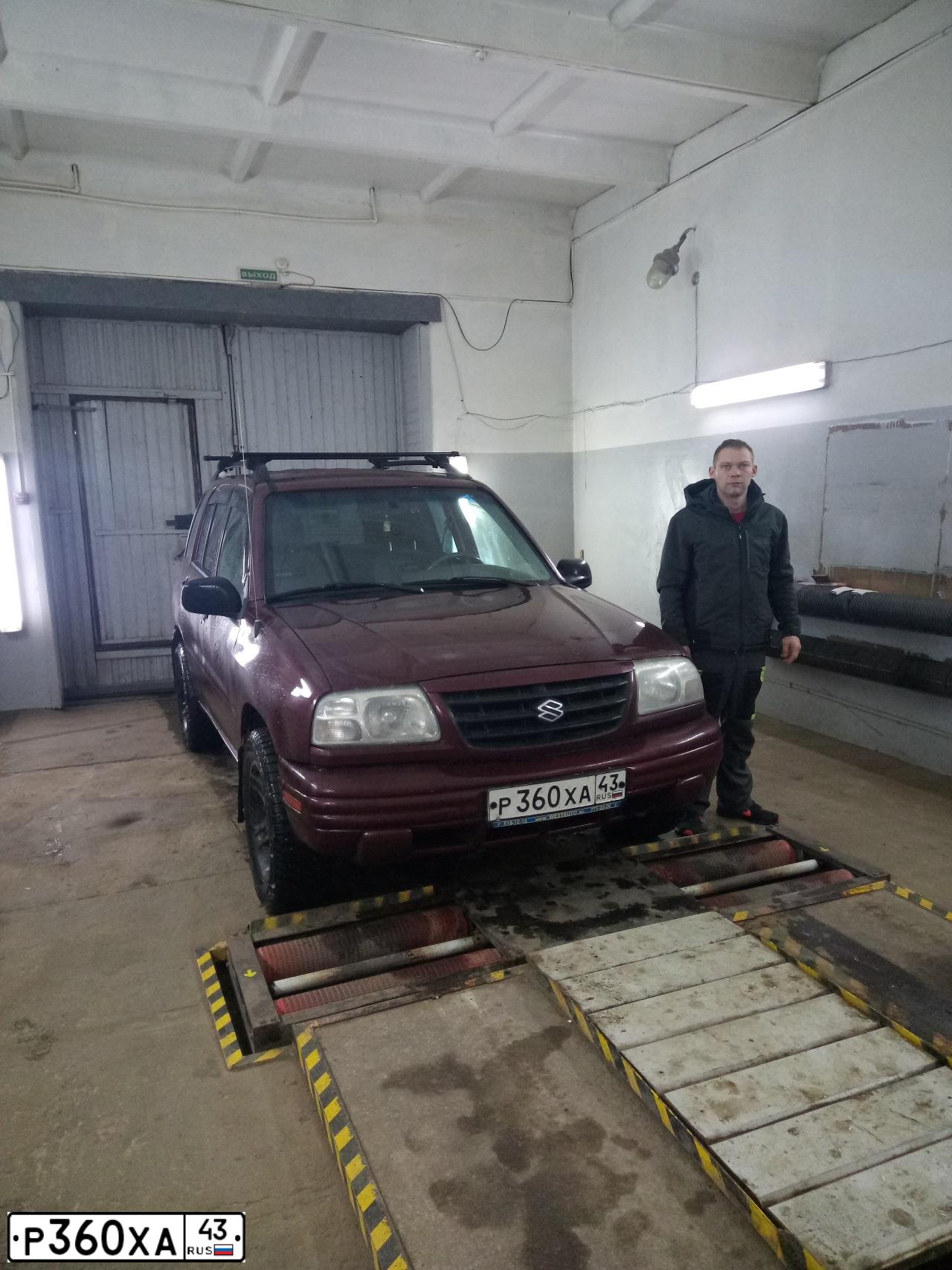 Фото автомобиля SUZUKI /GRAND/ VITARA, 2002 — госномер Р360ХА43. Цвет: ВИШНЕВЫЙ