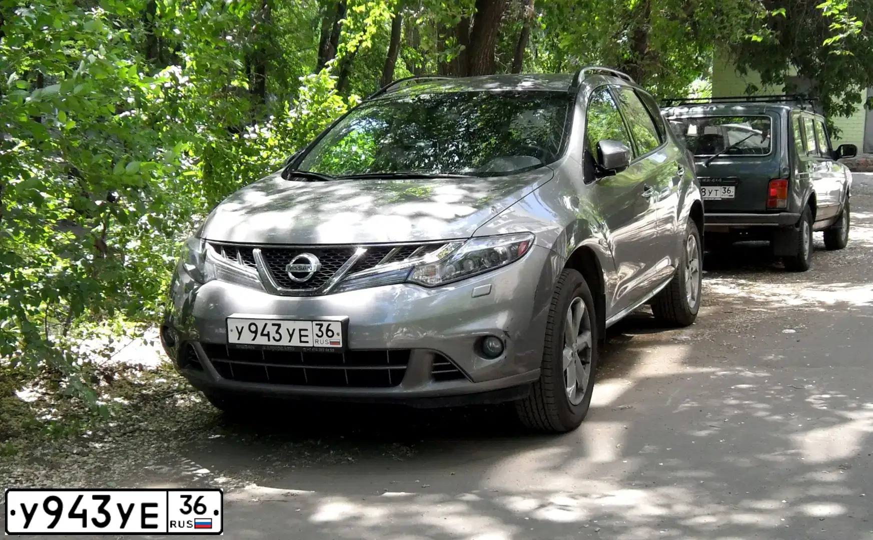 Фото автомобиля NISSAN MURANO, 2012 — госномер С118НР136. Цвет: СЕРЫЙ