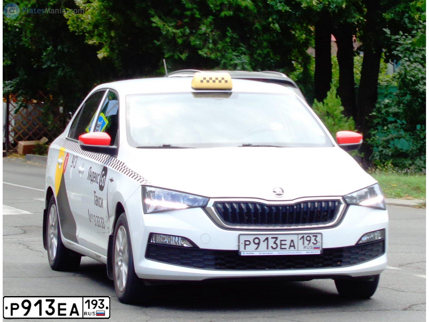 Фото автомобиля SKODA RAPID, 2021 — госномер Н913ЕА193. Цвет: Белый