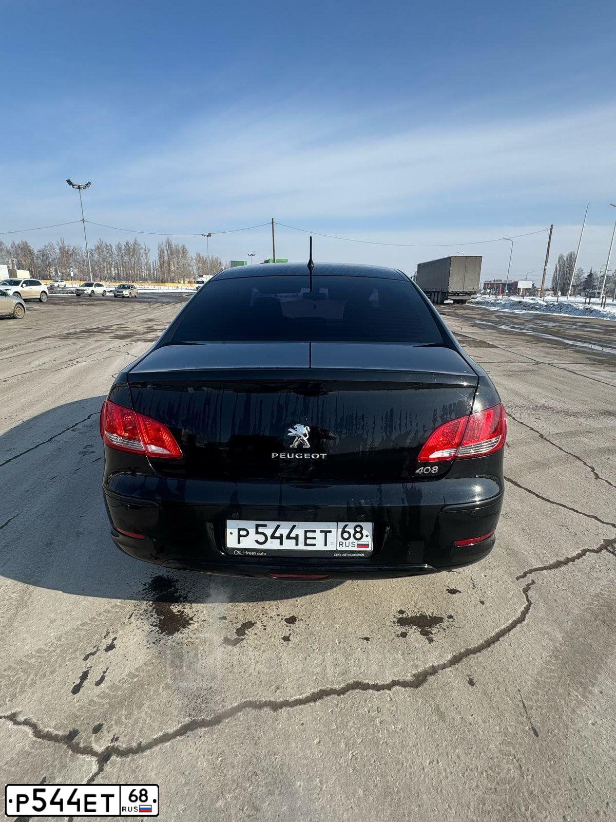 Фото автомобиля PEUGEOT 408, 2012 — госномер Х730РМ62. Цвет: ЧЕРНЫЙ