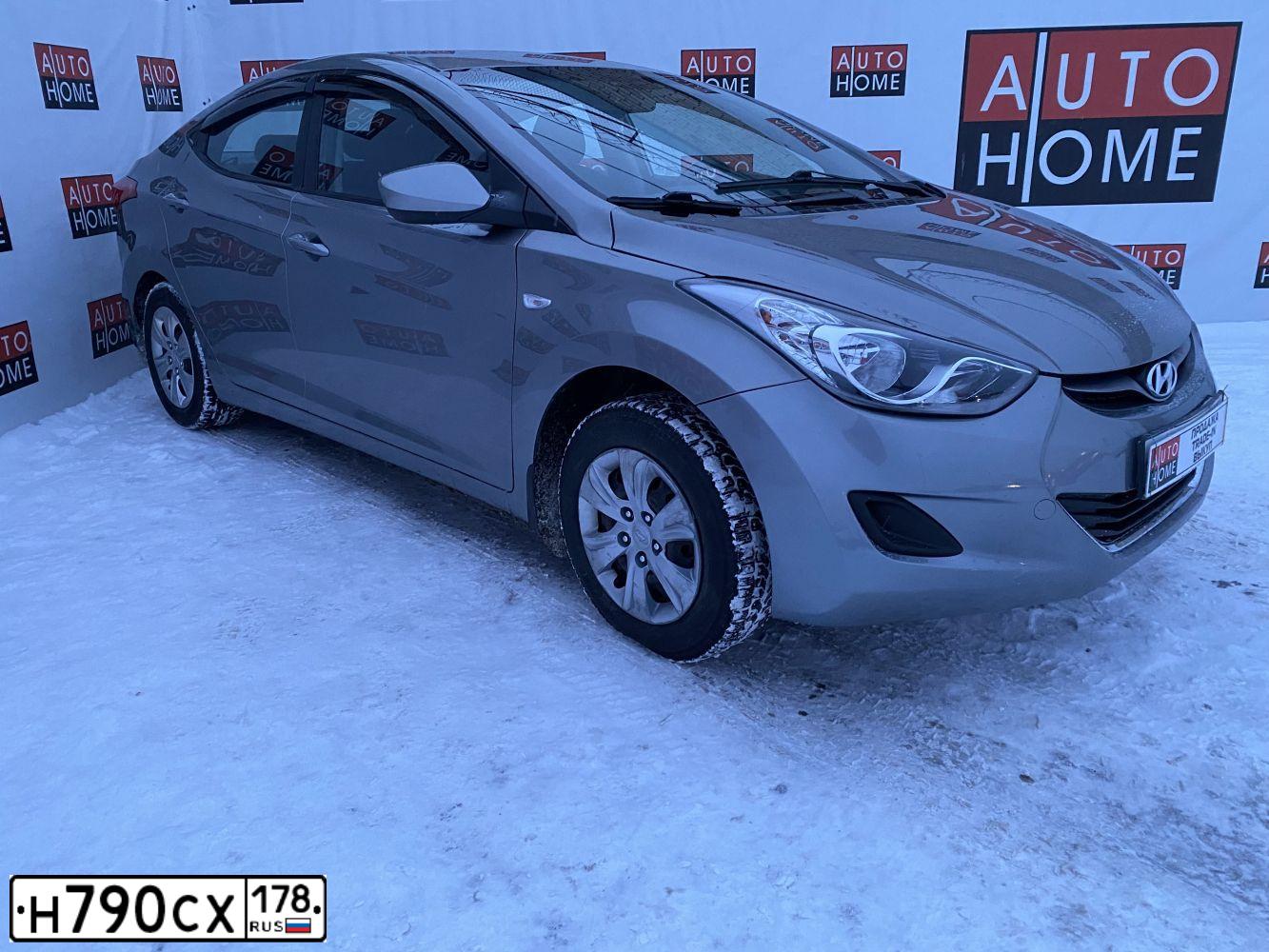 Фото автомобиля HYUNDAI ELANTRA, 2012 — госномер М535УВ198. Цвет: СЕРЫЙ