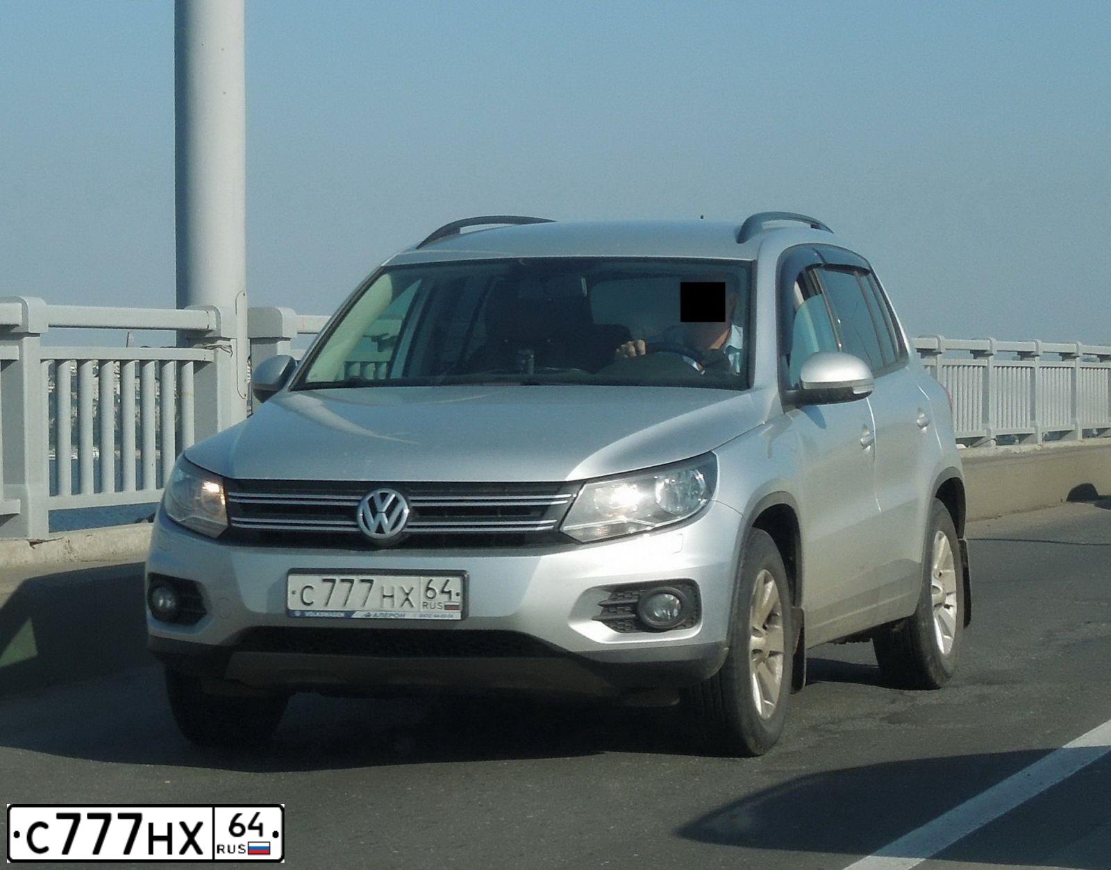 Фото автомобиля VOLKSWAGEN TIGUAN, 2012 — госномер М073УТ164
