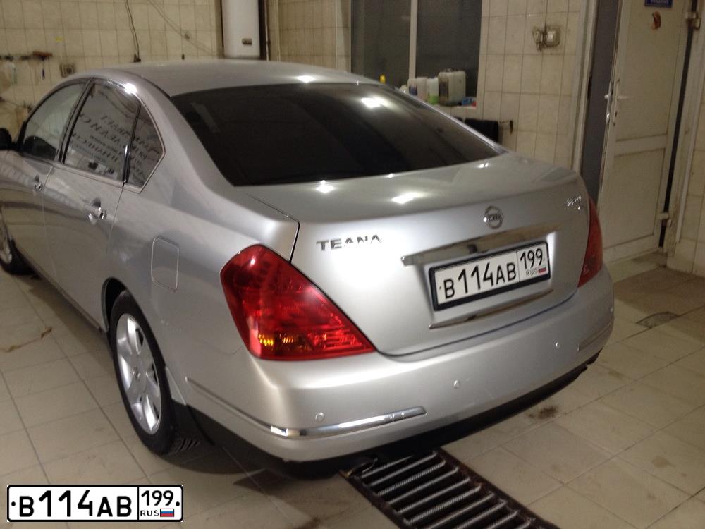 Фото автомобиля NISSAN TEANA, 2007 — госномер В709ЕР799. Цвет: Серебристый