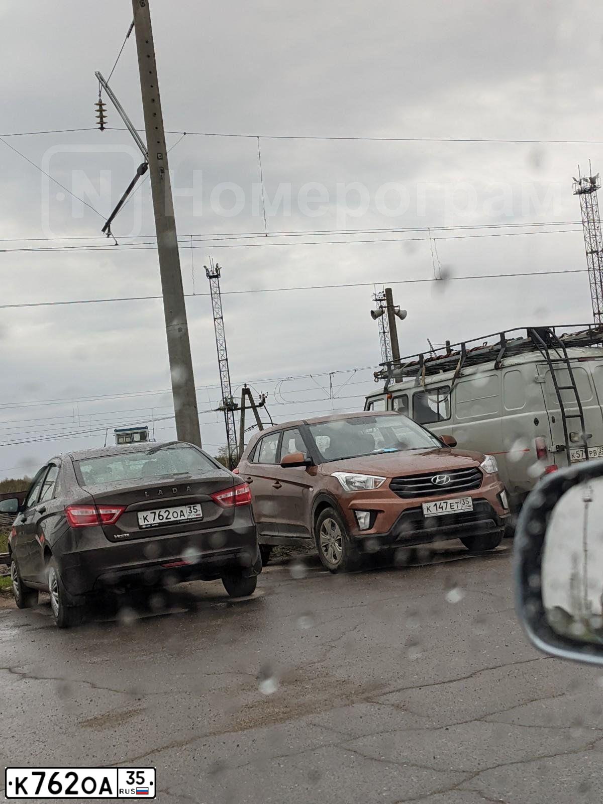 Фото автомобиля LADA VESTA, 2020 — госномер К762ОА35. Цвет: Коричневый