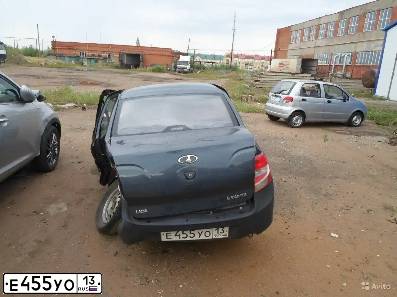 Фото автомобиля LADA 2190 GRANTA, 2012 — госномер А071СО252. Цвет: Серо-Синий