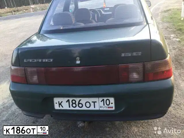 Фото автомобиля LADA 2110, 1999 — госномер К186ОТ10. Цвет: ЗЕЛЕНЫЙ