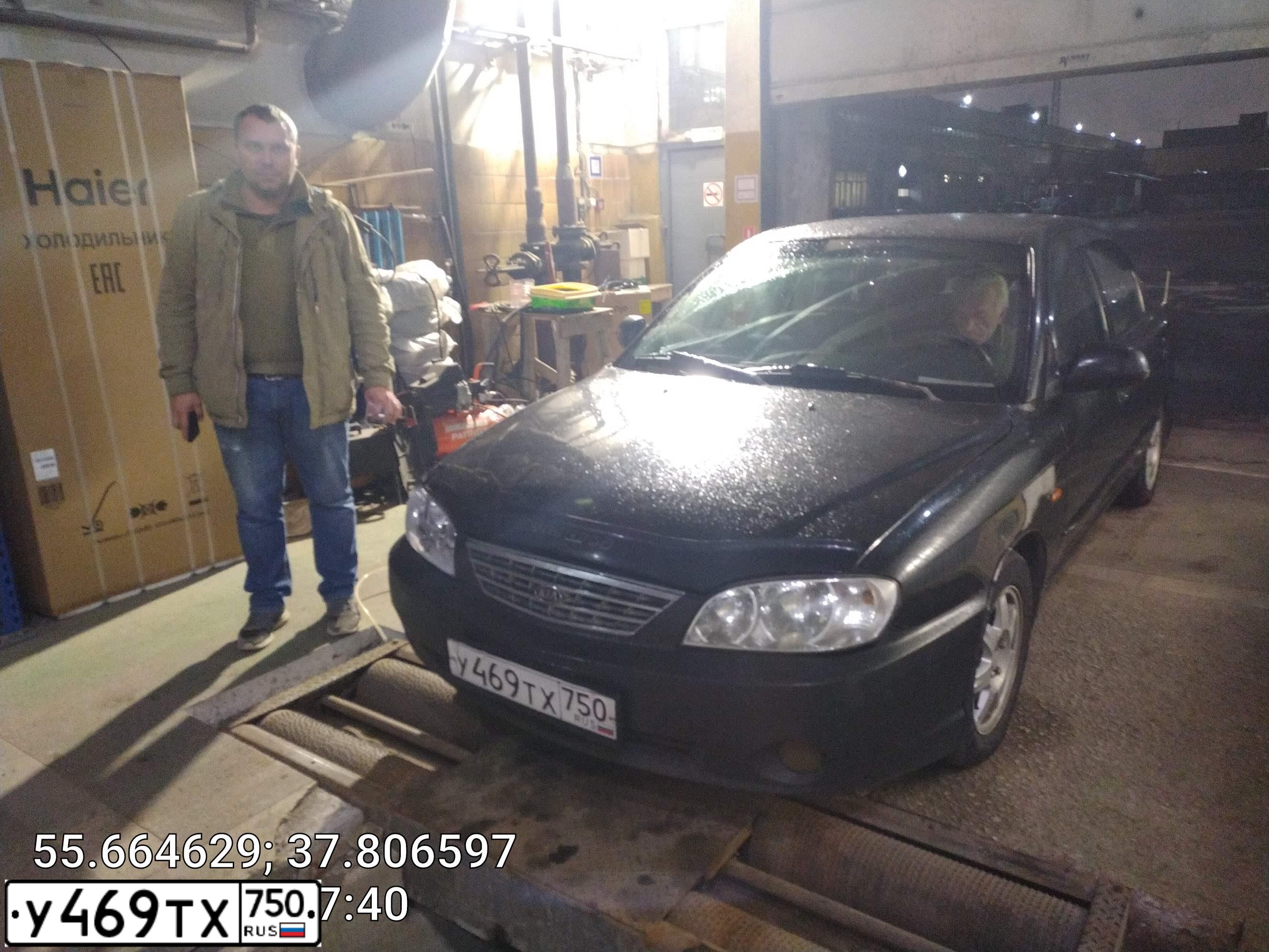 Фото автомобиля KIA SPECTRA, 2008 — госномер О186ТО71. Цвет: ЧЕРНЫЙ