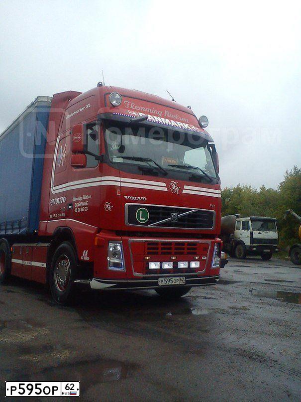 Фото автомобиля VOLVO SERIE FH, 2007 — госномер С666ЕЕ142. Цвет: КРАСНЫЙ