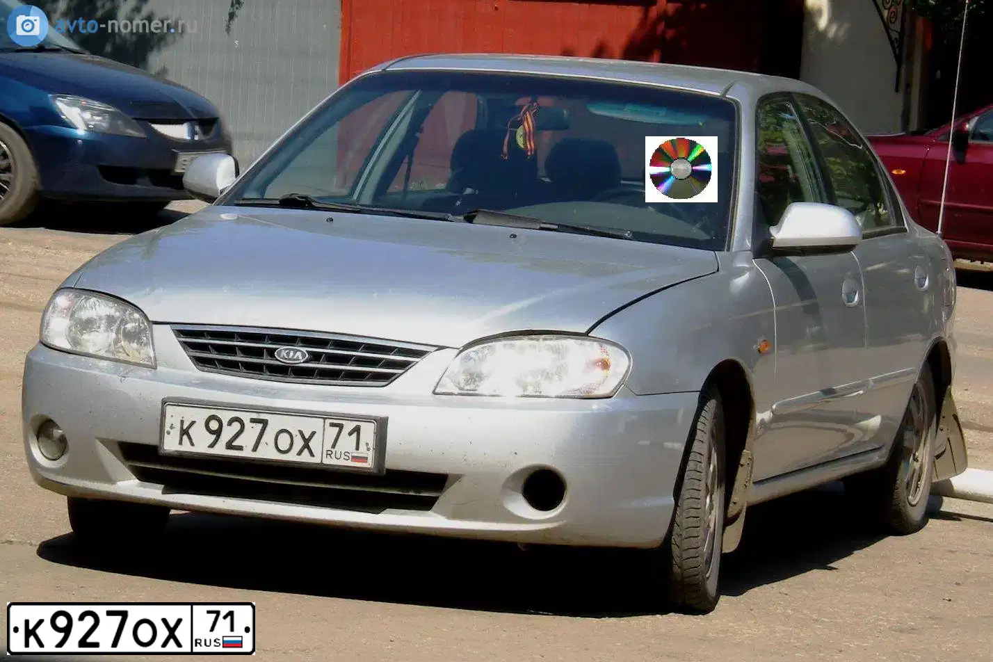 Фото автомобиля KIA SPECTRA, 2008 — госномер Т432СН73. Цвет: АЛМАЗНОЕ СЕРЕБРО