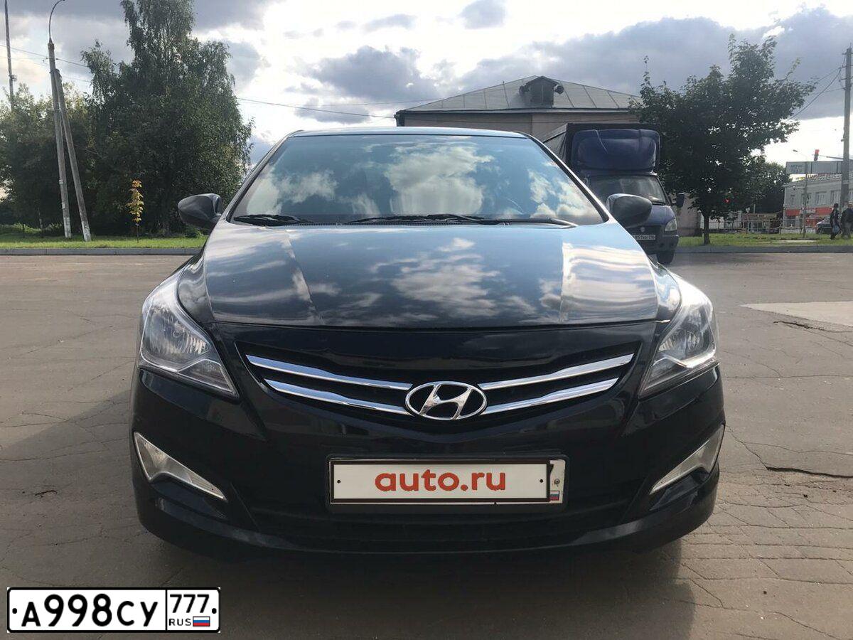 Фото автомобиля HYUNDAI SOLARIS, 2016 — госномер У678МО797. Цвет: ЧЕРНЫЙ