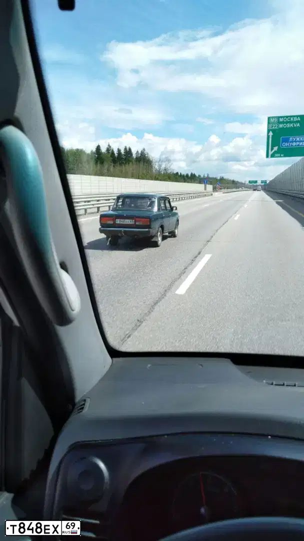 Фото автомобиля LADA 2107, 2002 — госномер Т848ЕХ69. Цвет: сине-зеленый