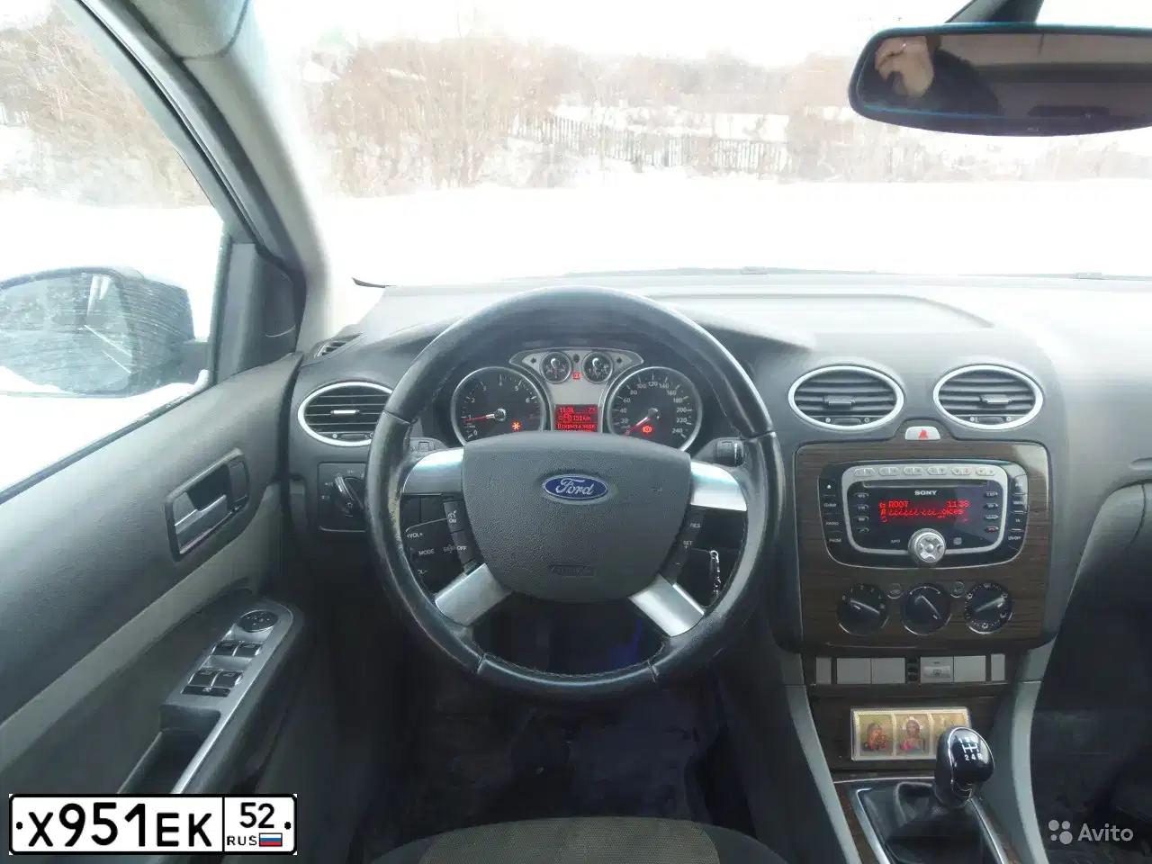 Фото автомобиля FORD FOCUS, 2008 — госномер Н342ВС797. Цвет: ТЕМНО-СИНИЙ