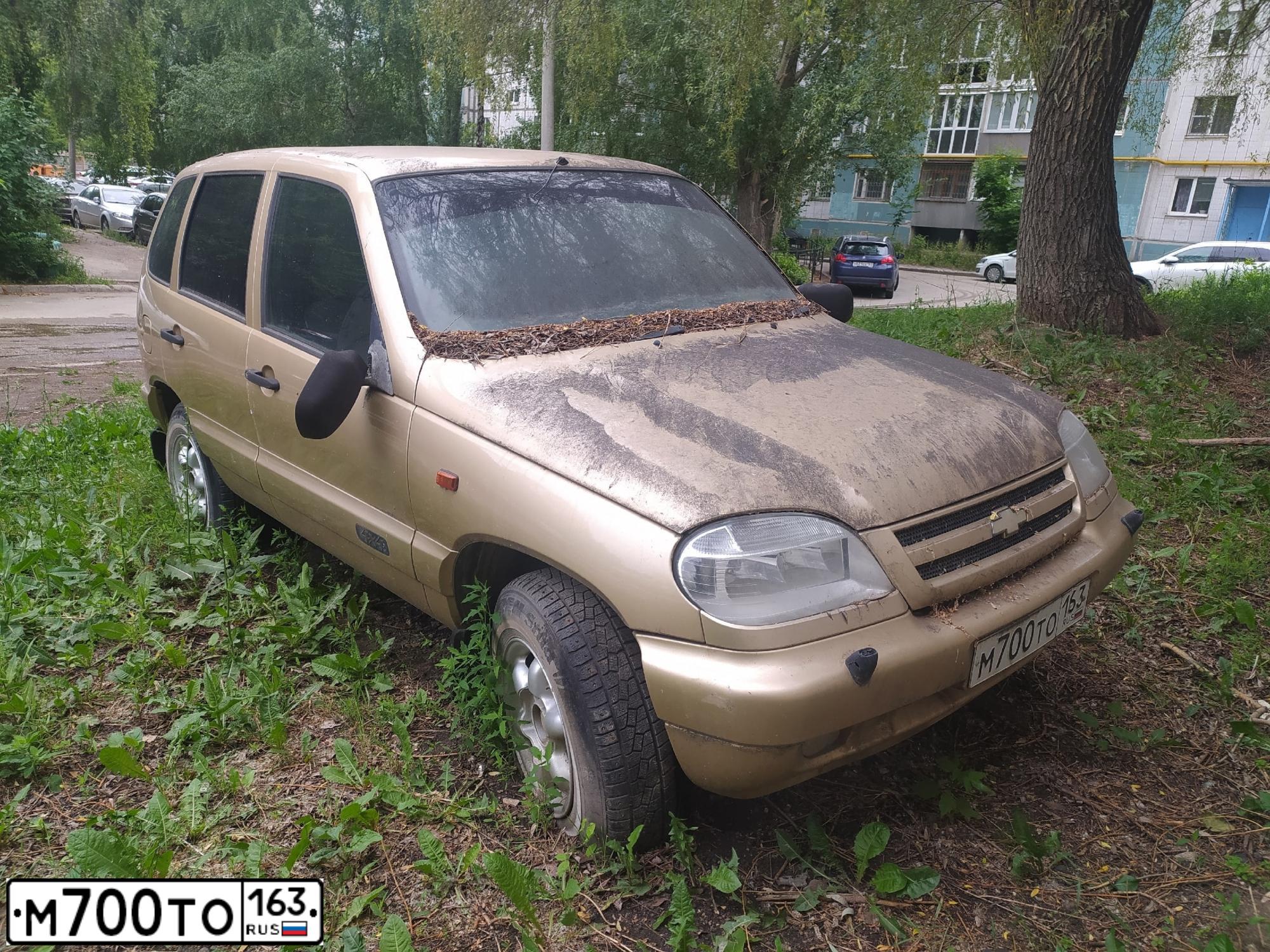 Фото автомобиля CHEVROLET NIVA, 2004 — госномер М700ТО163. Цвет: БЕЖЕВЫЙ МЕТАЛЛИК