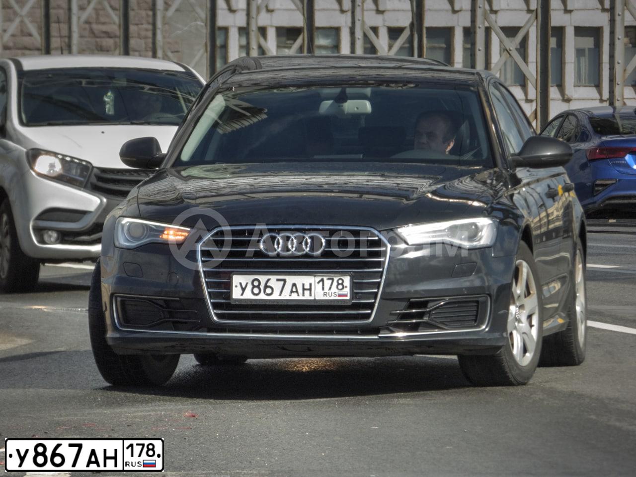 Фото автомобиля AUDI A6, 2014 — госномер Т371ОР178. Цвет: ЧЕРНЫЙ